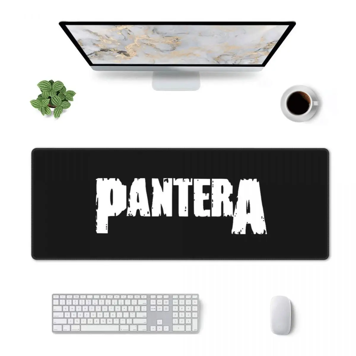 Large Mouse Pad Pantera Heavy Metal Band Music Gamer PC Laptop Mats Keyboard Carpet Computer Gaming Office Accessories Desk Mat