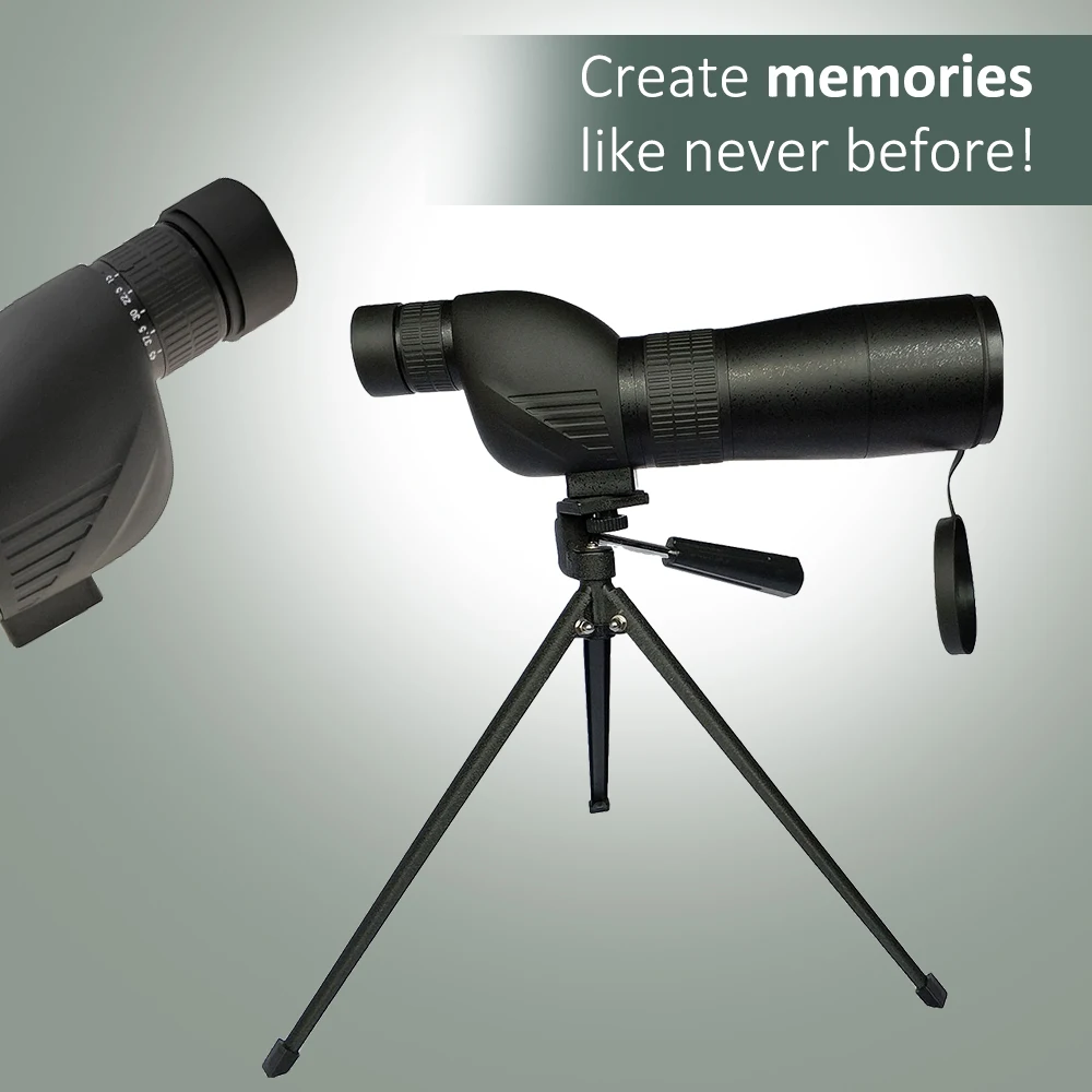 

Spotting Scope 15-45X60 Straight 180 Degree Powerful Monocular Telescope with Tripod for Camping Hunting Birdwatching