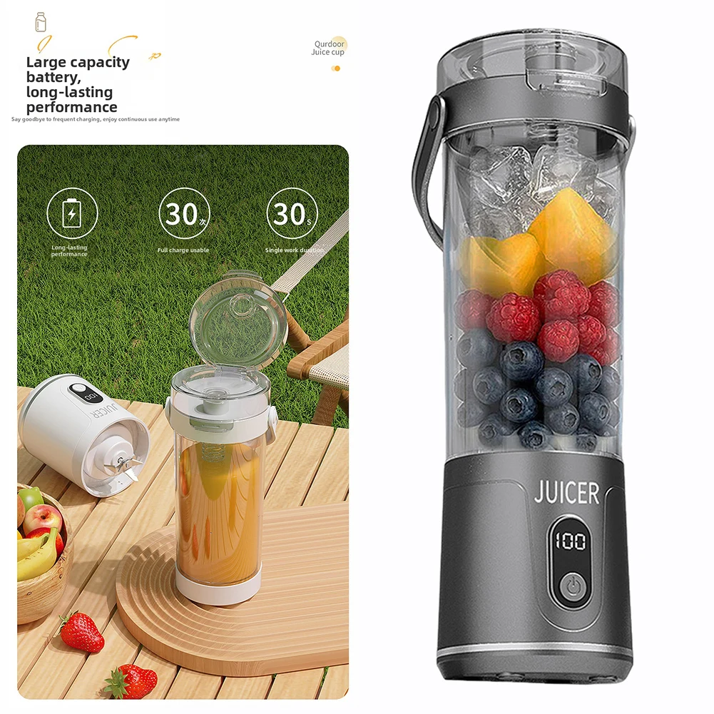 Portable Blender Usb Rechargeable - Соковыжималка 600 мл с 12 лезвиями,
