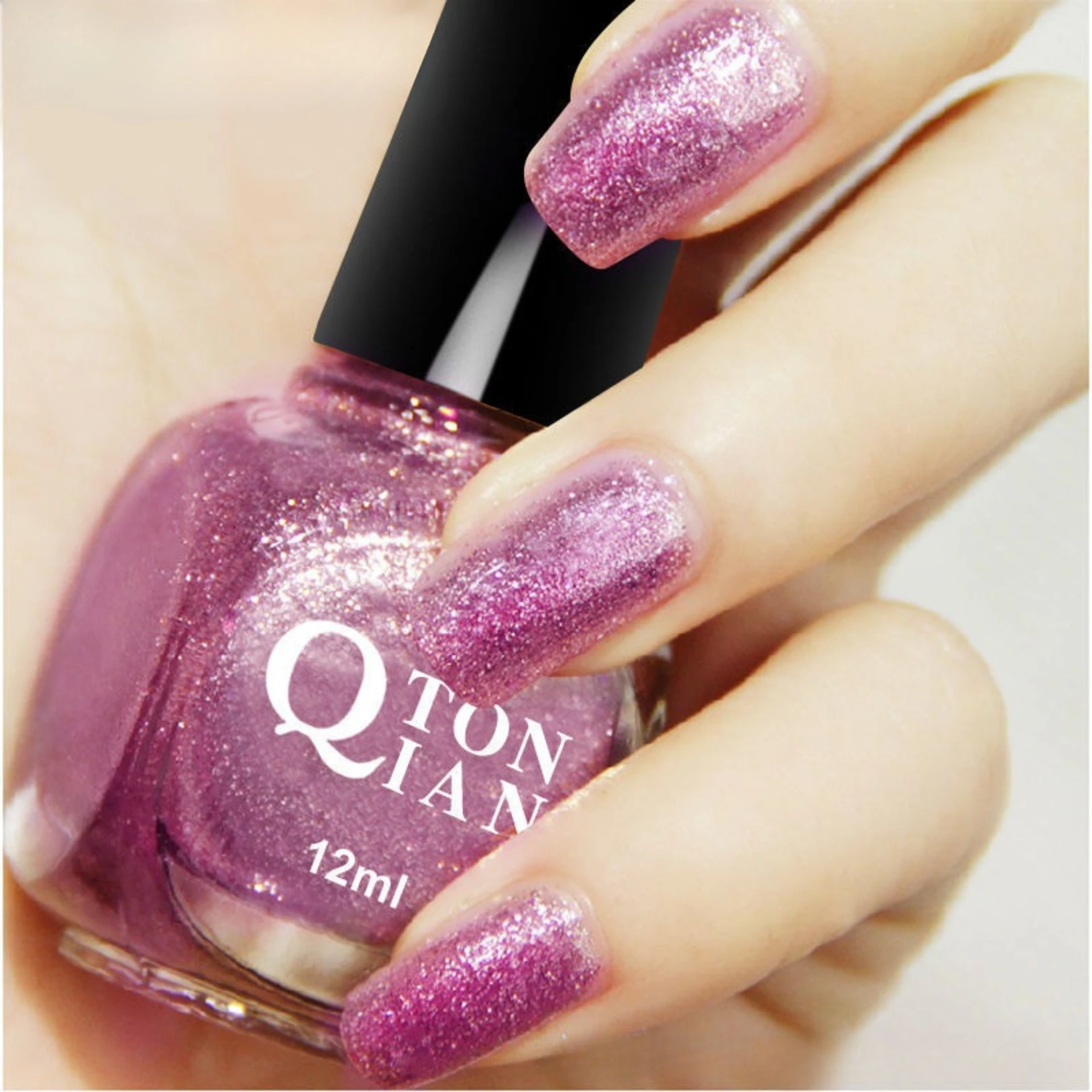 No-bake nail polish oily and non-peeling waterproof long-lasting bright champagne purple multi-color nail polish can be selected