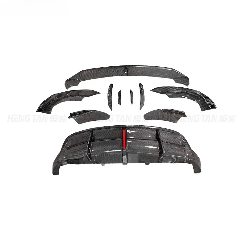 

For Tesla Model Y Body Kit Carbon Fiber Modified Front Shovel Front Lip Rear Lip Small Surround Kit