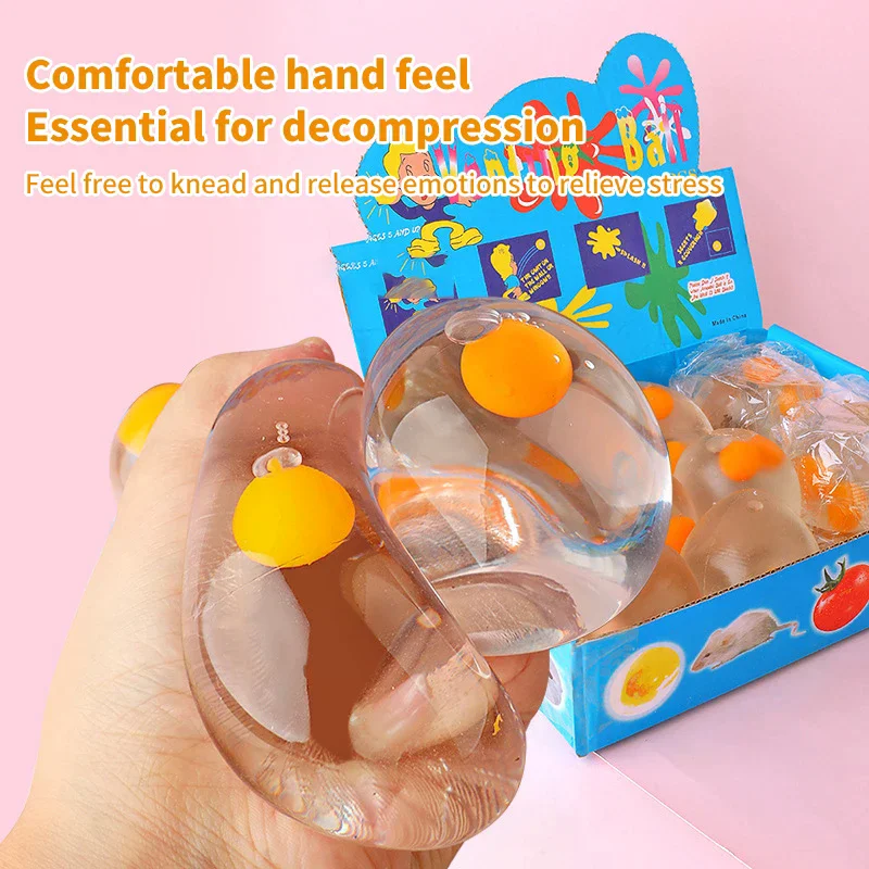 Pelota Antiestrés de Silicona con Burbujas para Apretar, Juguete Tricky 3D Egg Pinch Ball