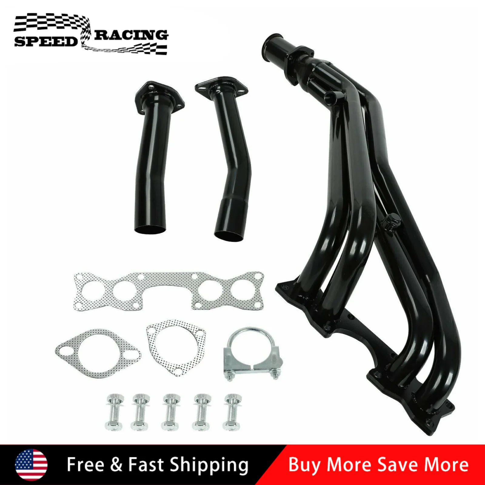 

NI-90D21-EM-CH Stainless Steel Exhaust Headers For 1990-1995 Nissan D21 Hardbody Pickup Truck 2.4L 4WD EH-28950X