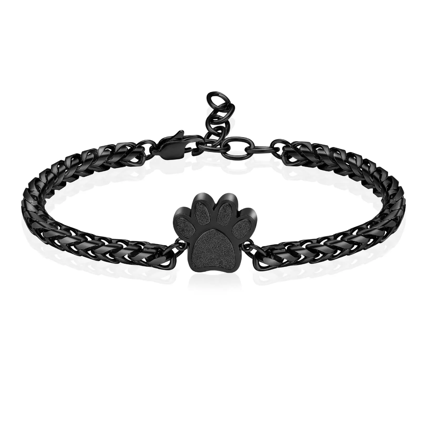 Urn for Ashes Bracelet, Dog/Cat Paw Print Bracelets Cremation Jewelry for Ashes Cute Animals Adjustable Memorial Bracelet
