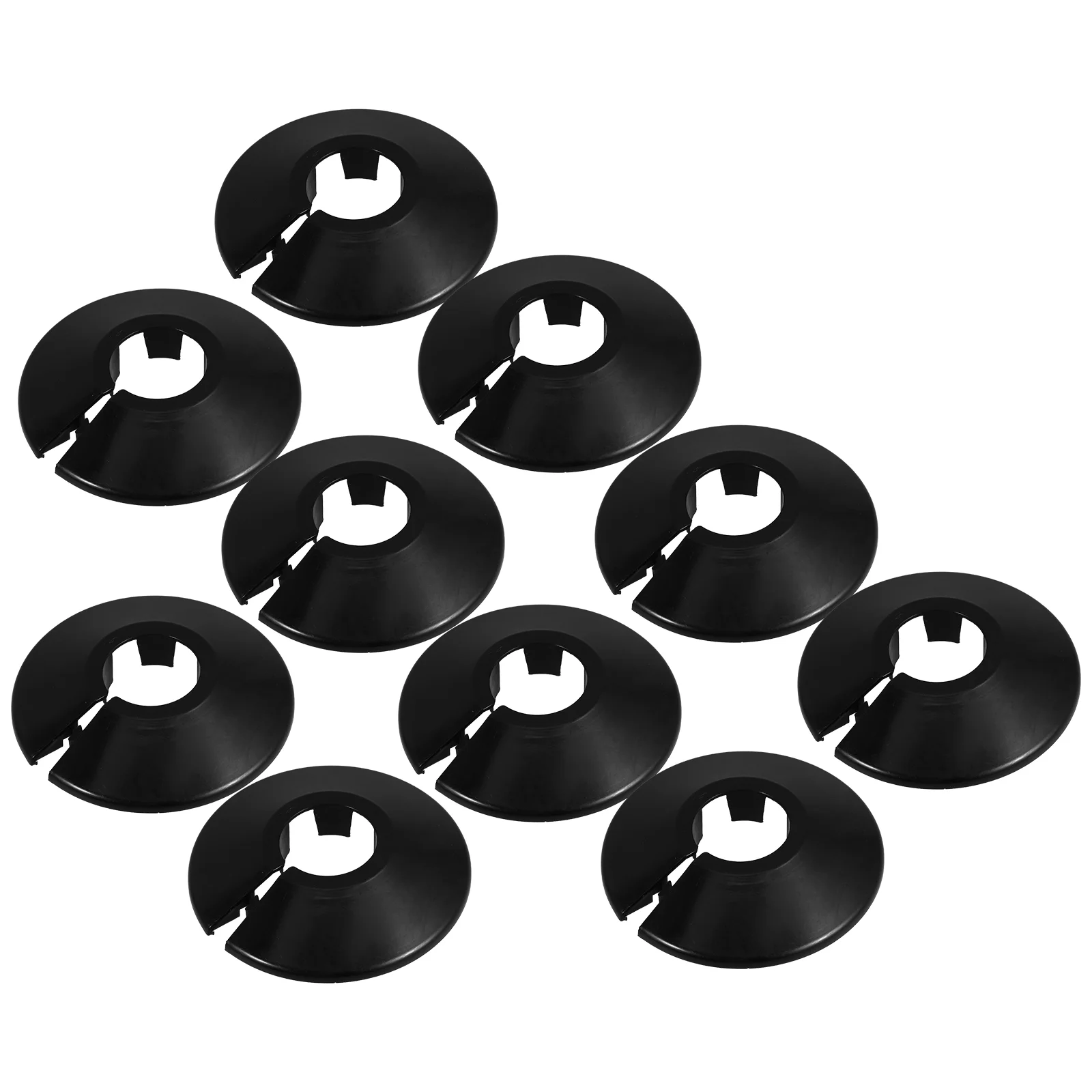 

10 Pcs Pipe Decorative Ring Toilet Cover Plate Flange Cap Heater Split Collar Abs Covers