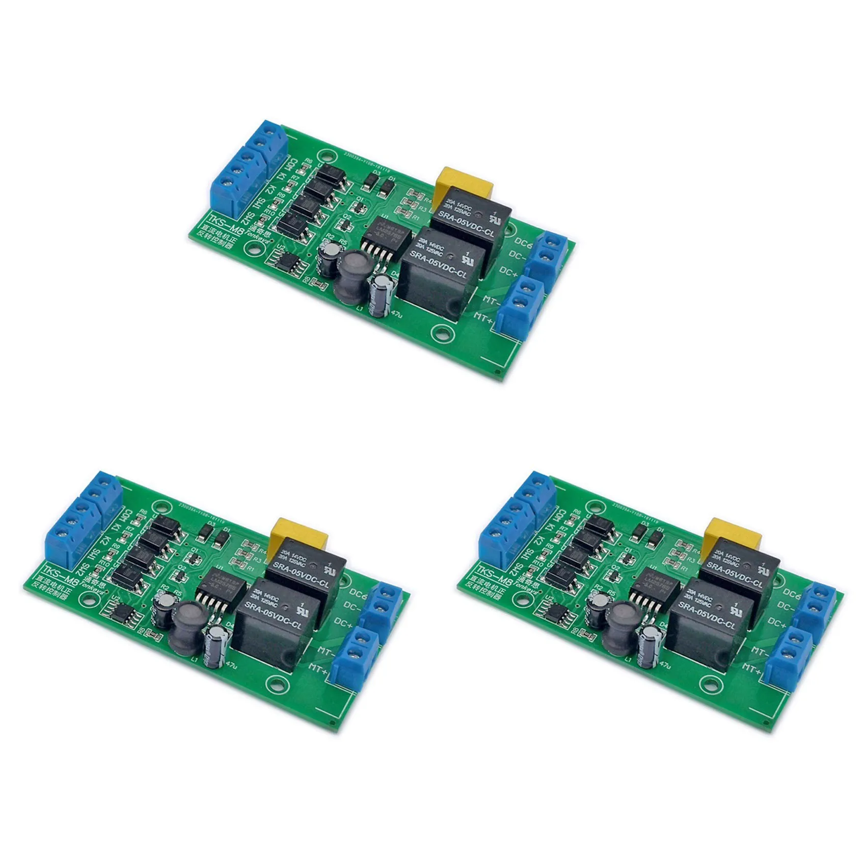 ABRW-3X DC 6V 12V 24Vモーター正転・逆転コントローラー 20A高電流 リミットリレー付きドライバー リフティングコントロールボード P0