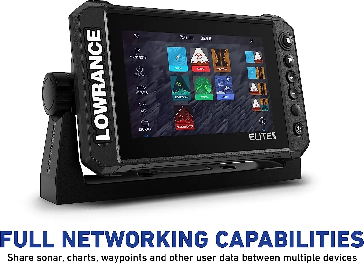Lowrance FS 9  with Active Imaging 3-in-1 Transducer, Preloaded C-MAP Contour+ Charts