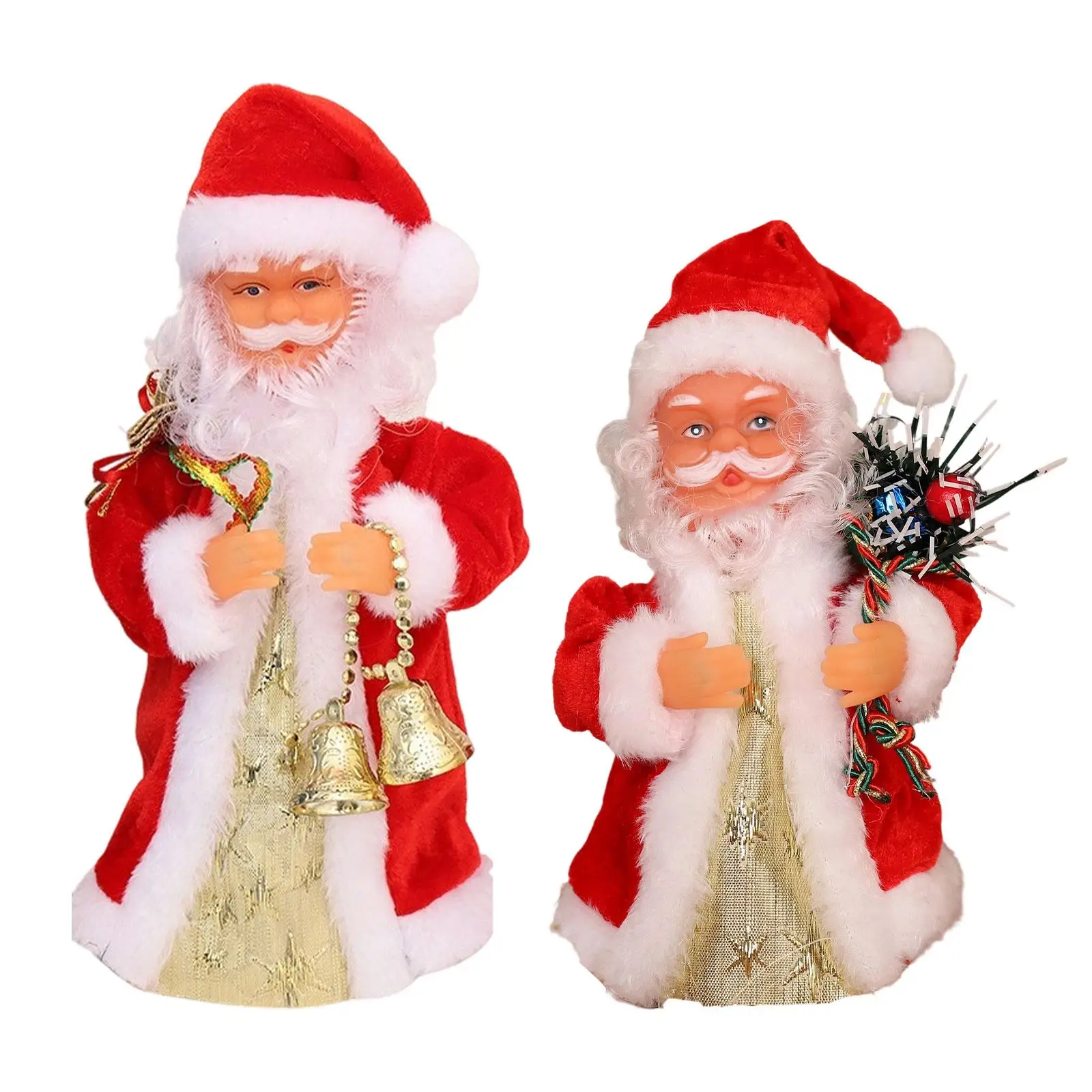 

Электрический вращающийся декор Санта-Клауса, рождественская фигурка для праздничных рождественских подарков