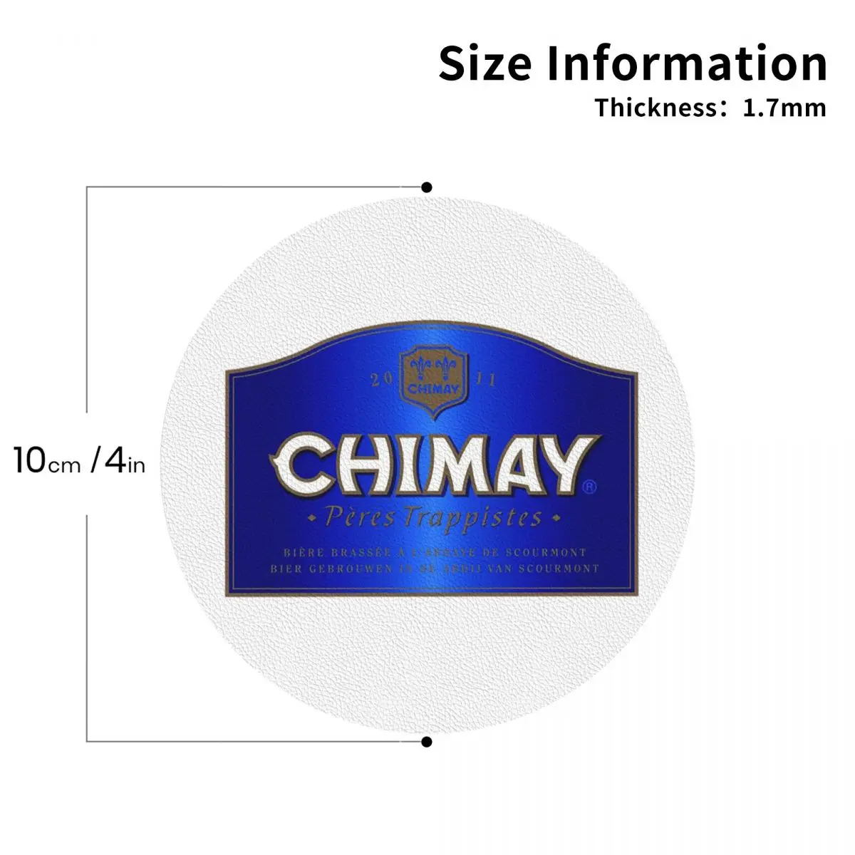 Chimay Logo Coasters Kitchen Placemats Waterproof Insulation Cup Coffee Mats For Decor Home Tableware Pads Set of 4 - view 5