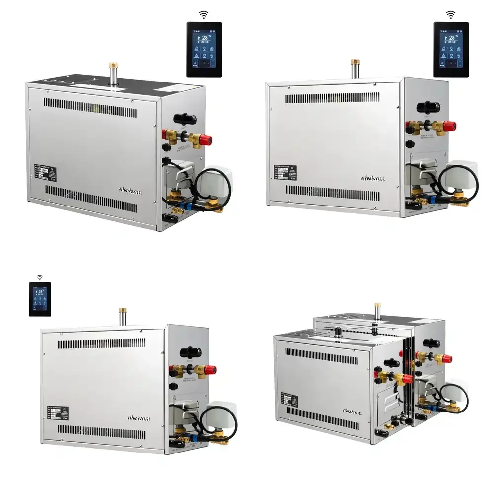 

New Smart Wireless Network and Application Control Atcsteam 21KW Sauna Steam Bath Spa Turkish Bath Wet Steam Generator