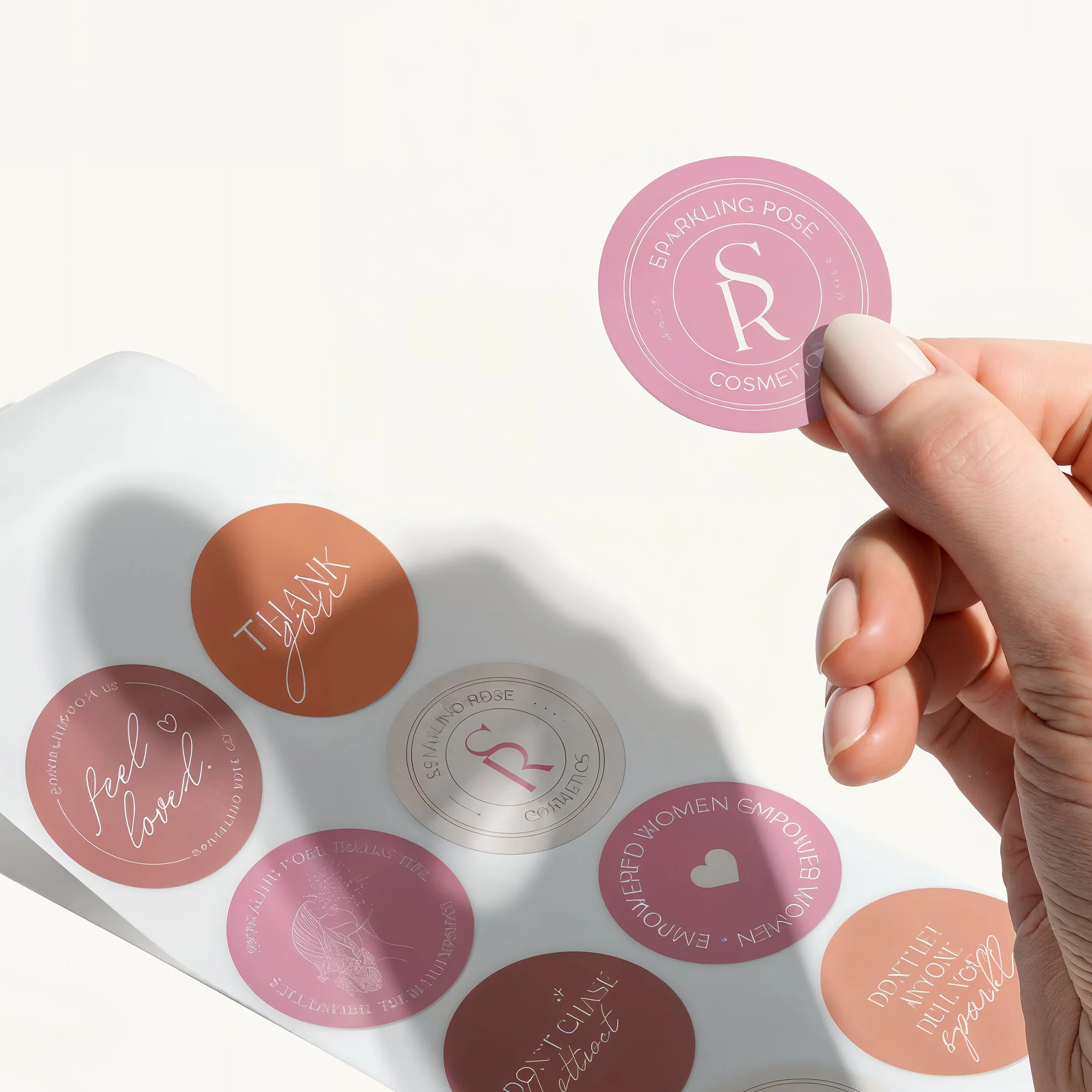 ملصقات مخصصة ملصقات شخصية مستديرة مقاومة للماء ملصقات شعار مخصص لعيد ميلاد الزفاف ، تغليف مغلف صندوق الهدايا #3