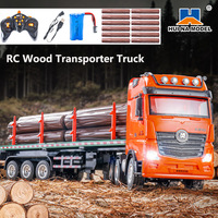 Huina Rc Truck Wood Transporter Tractor 1/18 Semi Trailer Remote Controlled Car Engineering Vehicle Detachable Toys Gift