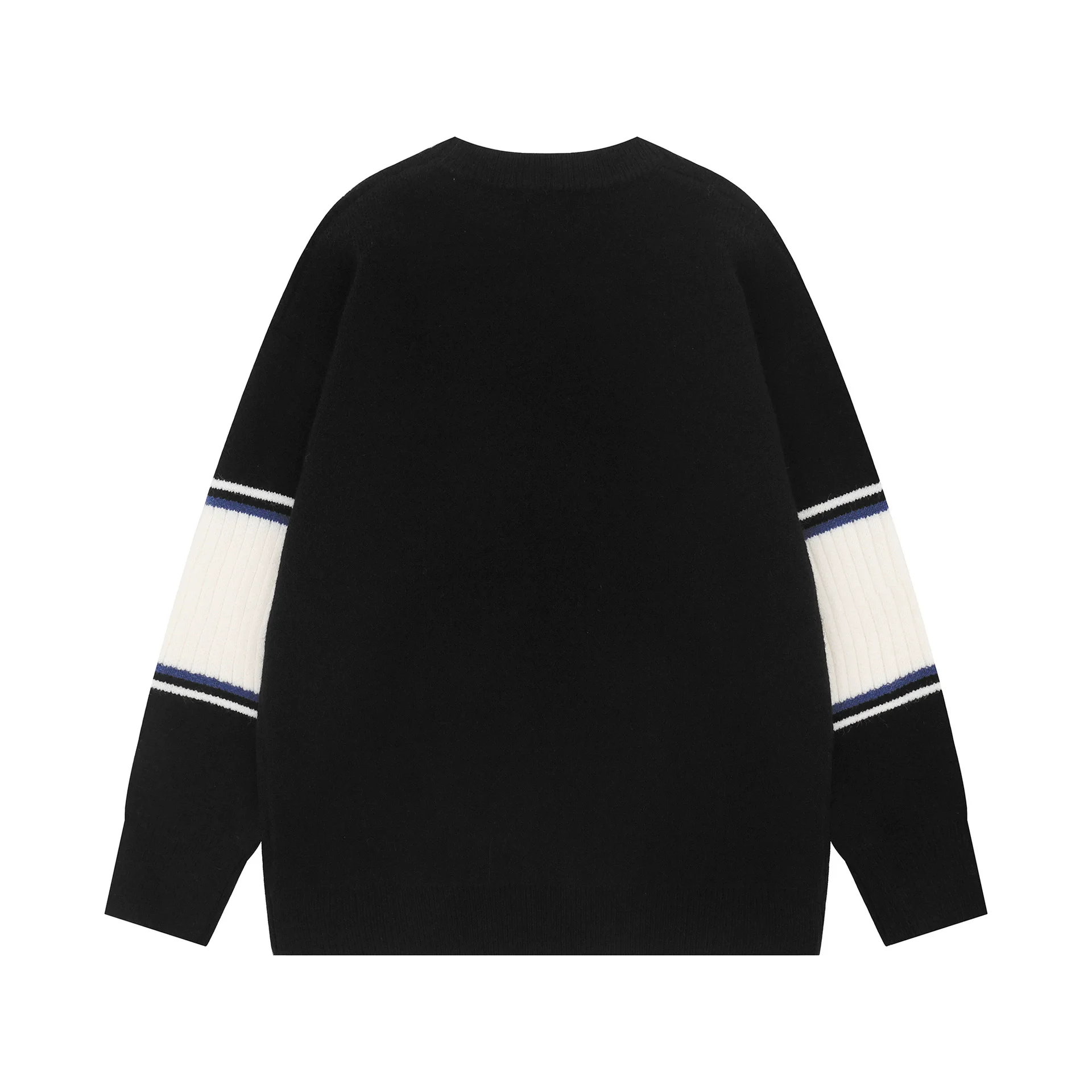 Retro patchwork trui unisex casual gebreide trui letterpatroon trui Y2K streetwear top gebreide kleding