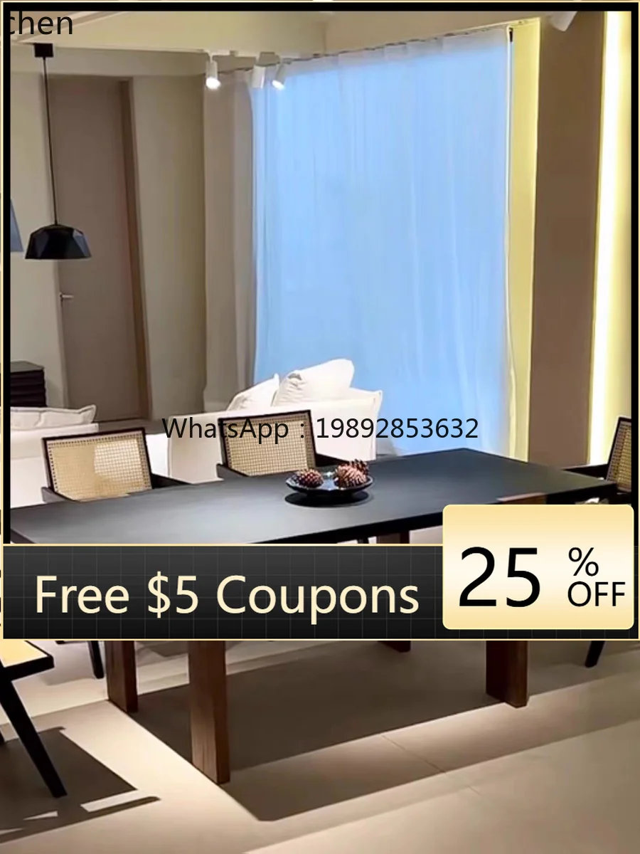 

W1 all solid wood dining table rectangular fashion office negotiation conference table ash wood table