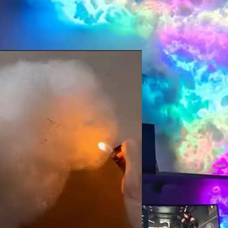 Algodón especial ignífugo 3D para lámparas Thunder Cloud, ecológico, sin formaldehído, venta directa de fábrica, algodón de fibra de alta calidad para producción de lámparas Thunder Cloud