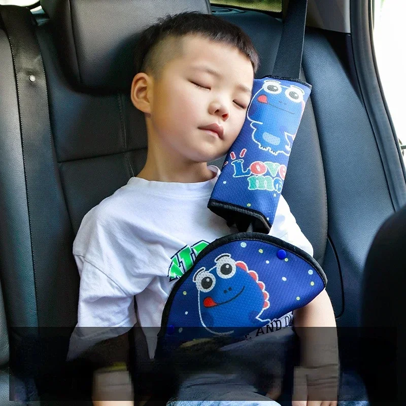 

Child Seat Belt Shoulder Guard Seatbelt Cover Anti-strainer Adjustment Anchor Car Shoulder Guard Set Seat Belt Accessories