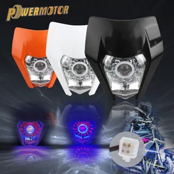 Enduro Motorcycle Headlight Plate for KTM EXC LED XC SX EXCF XCW 125-500 2018-2023 Supermoto Motocross Headlamp Modified Parts