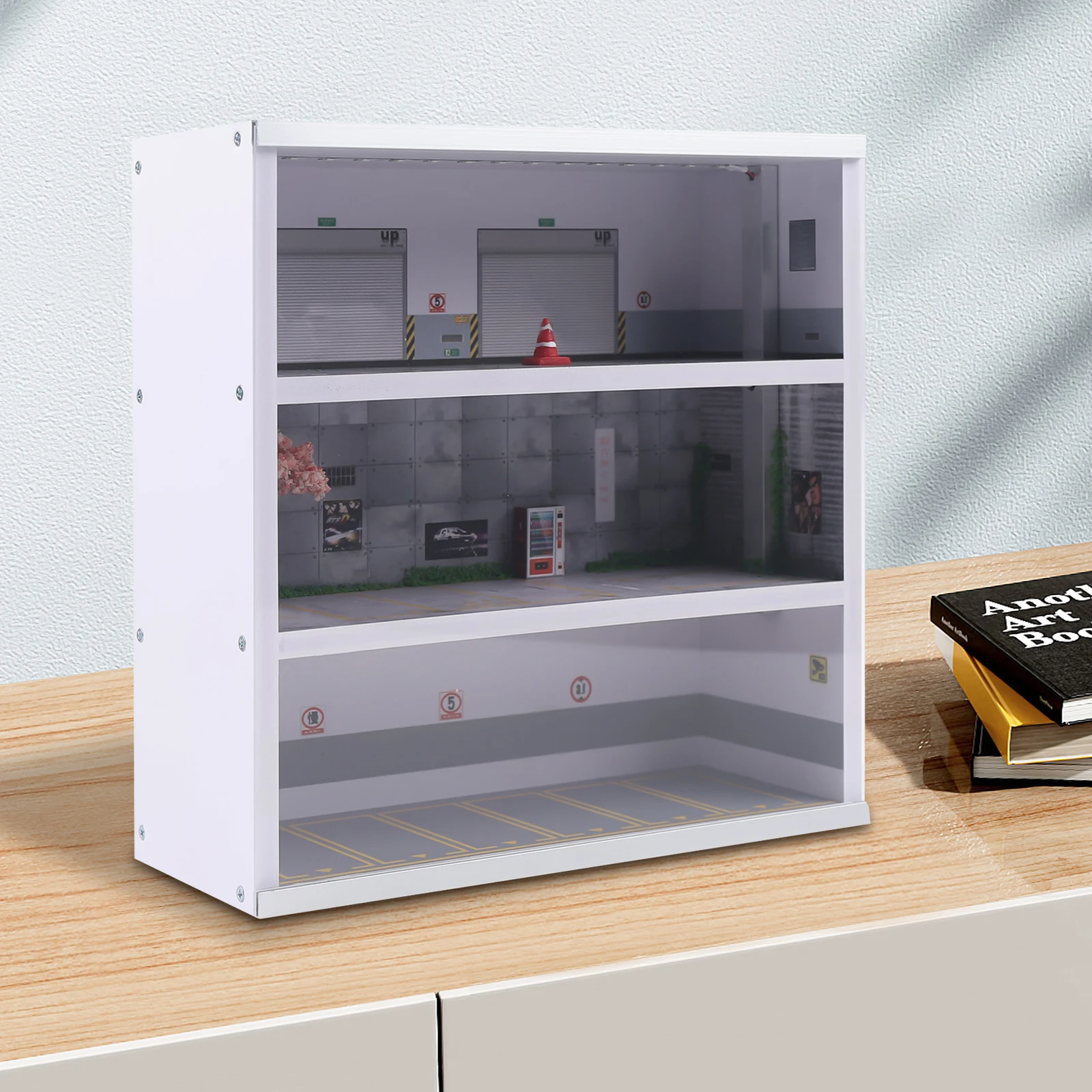 Diorama de Garaje para Autos a - Model Kit Display Case reseña y precio