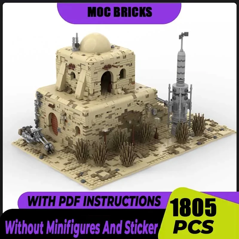 

Popular Star Movie Moc Building Tatooine House Model Bricks Technology Famous Scene Model Blocks Toy DIY Assembly Set Gifts