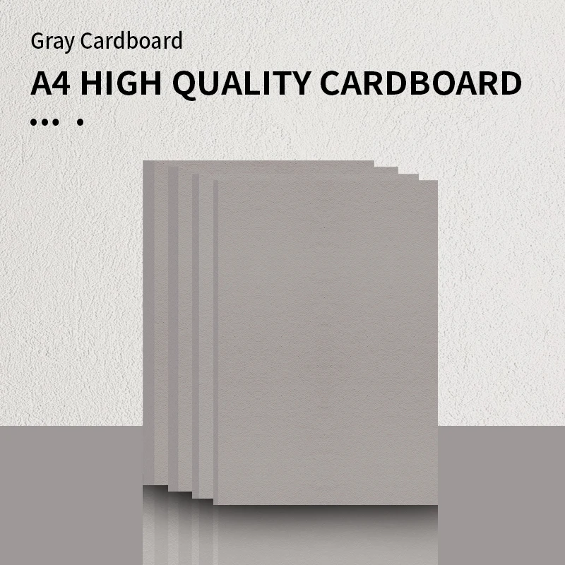 A4 Gray Cardboard 1mm 1.5mm 2mm 3mm Grey Paperboard Hard Thicked Paper For DIY Handmade Mould Album Cover Package