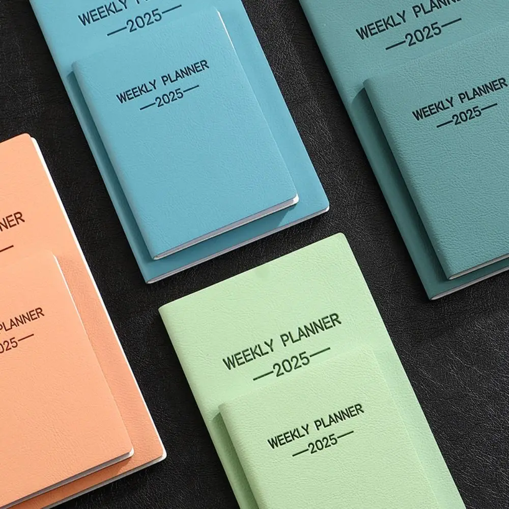 Minimalistisch A6/A7 2025 Agendaboek Engels Met Kalender A5 Notebook Morandi Kleur Om Te Doen Lijst 2025 Planner Notebook Studenten