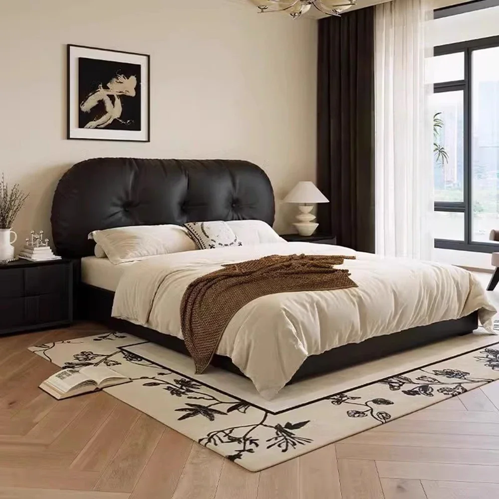 

2 People Full Size Adults Bed Hotel King Size Queen 180x200cm Bed Frame Headboard Double Luxury Modern Home Bedroom Furniture