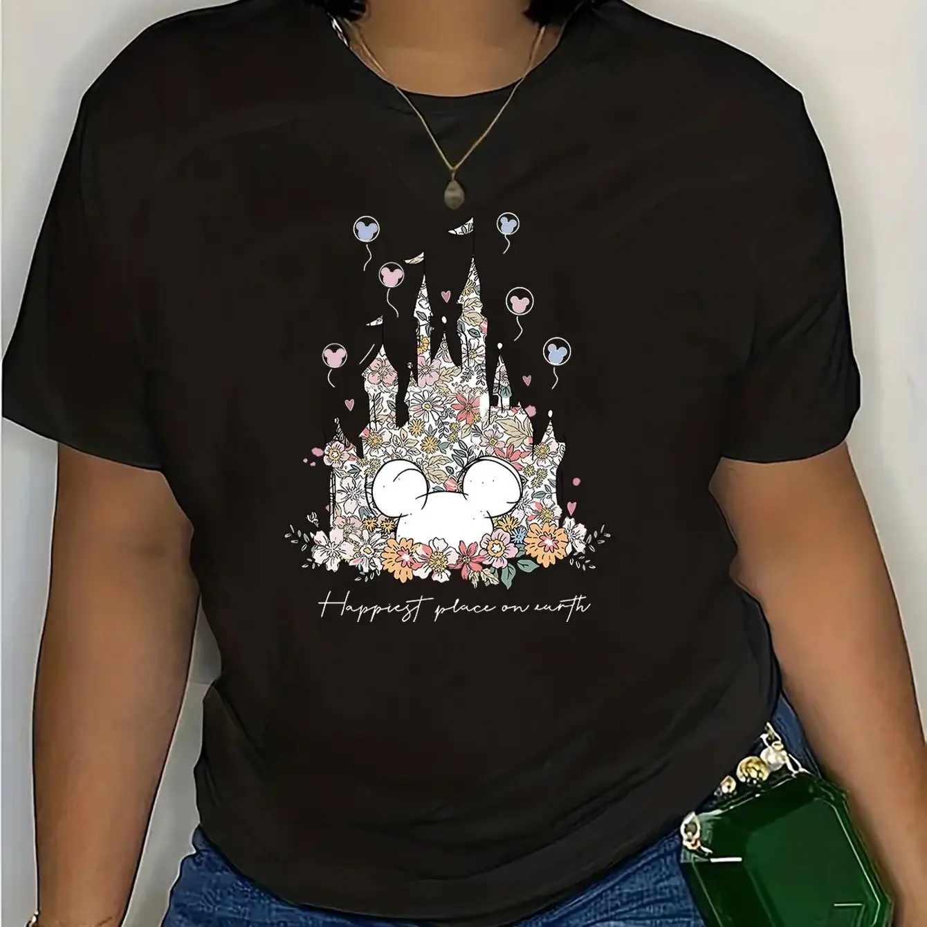 

Mickey Mouse Cartoon Boy Girl Kids Summer T-shirt Family Parent-child Clothing Casual Loose Comfortable Short Sleeve Men Women