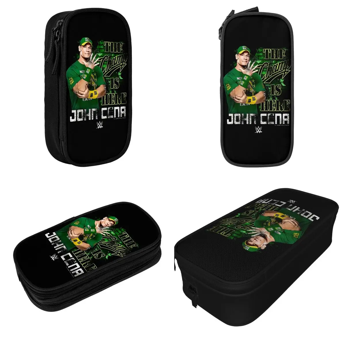 Imagem -02 - John Cena o Campeão Está Aqui Merch Pen Box Grande Capacidade Acessórios de Escritório Wrestler Sports Pencil Box Presentes Perfeitos