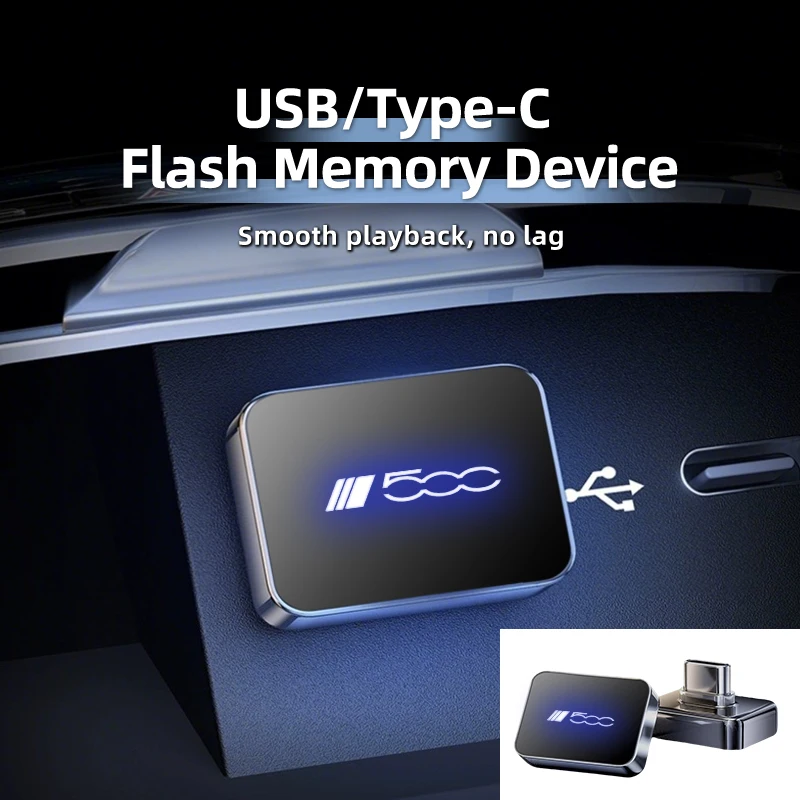 32 GB/64 GB Mini-Auto U Disk Flash Typ C/USB-Laufwerk Speichergerät für FIAT 500 Abarth Tipo Punto Panda Ducato Stilo Fiorino Doblo B