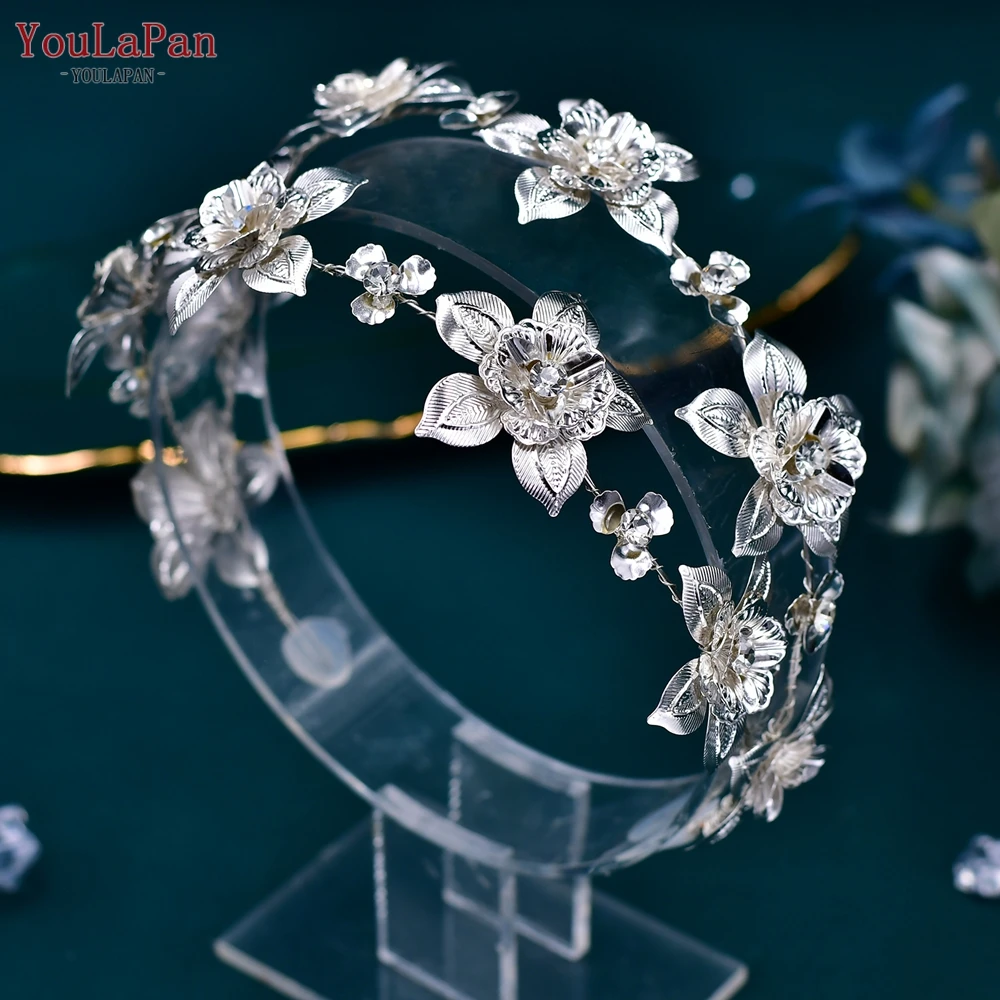 

YouLaPan Shiny Wedding Tiara Bridal Hair Accessories Handmade Bride Headband for Party Woman Headpiece Hair Ornaments HP569