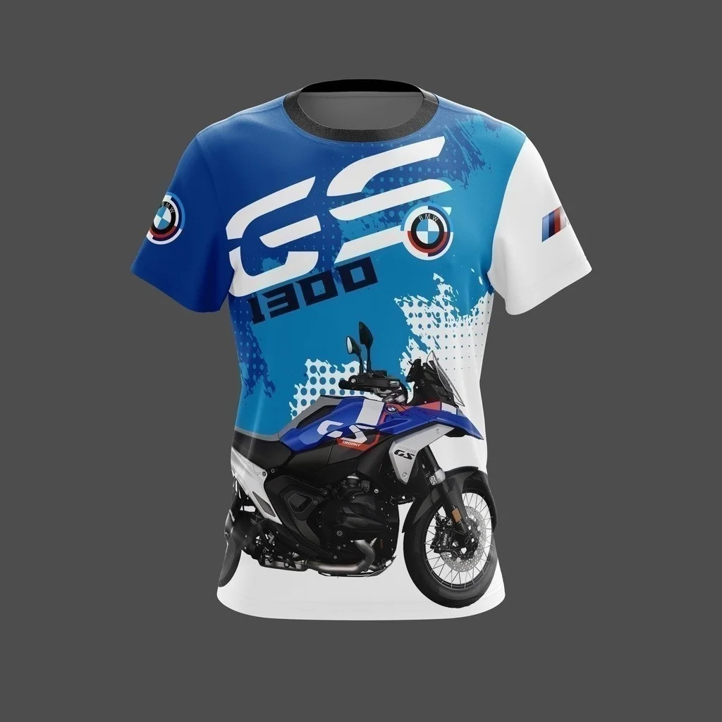 

BMW MOTOSPORT Team GS Quick-drying Outdoor T-Shirt High-end Sports Riding T-Shirt Motorcycle Breathable Loose Short Sleeves
