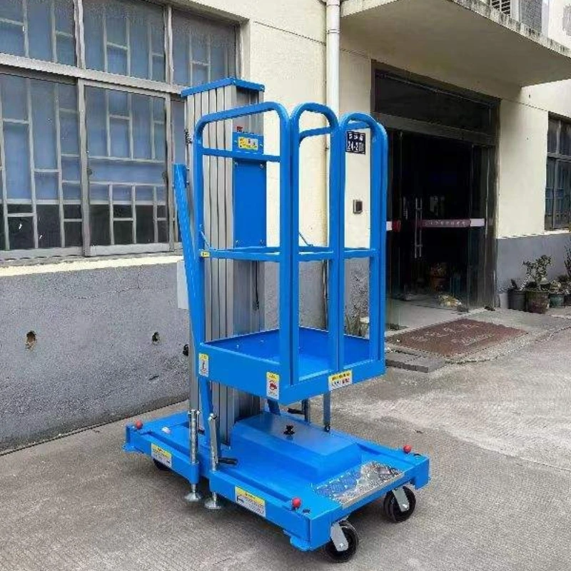 Lifting Platform Aluminum Alloy Electric Hydraulic Lift Automatic Small Mobile Aerial Work Lift