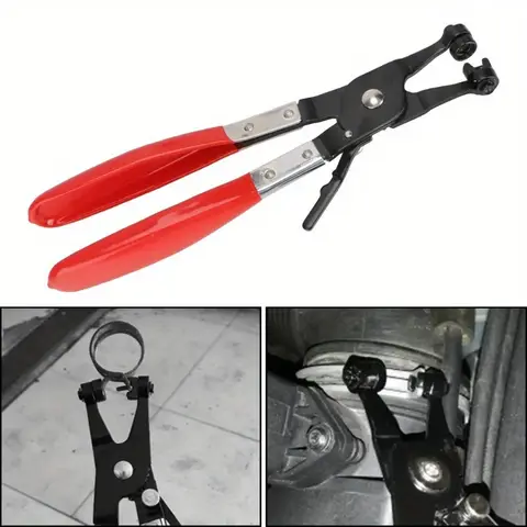 1Pc 브랜드의 새로운 클램프 풀러 잠금 자동차 호스 클램프 펜치 물 파이프 호스 플랫 밴드 링 유형 도구 정원 자동 제거 도구