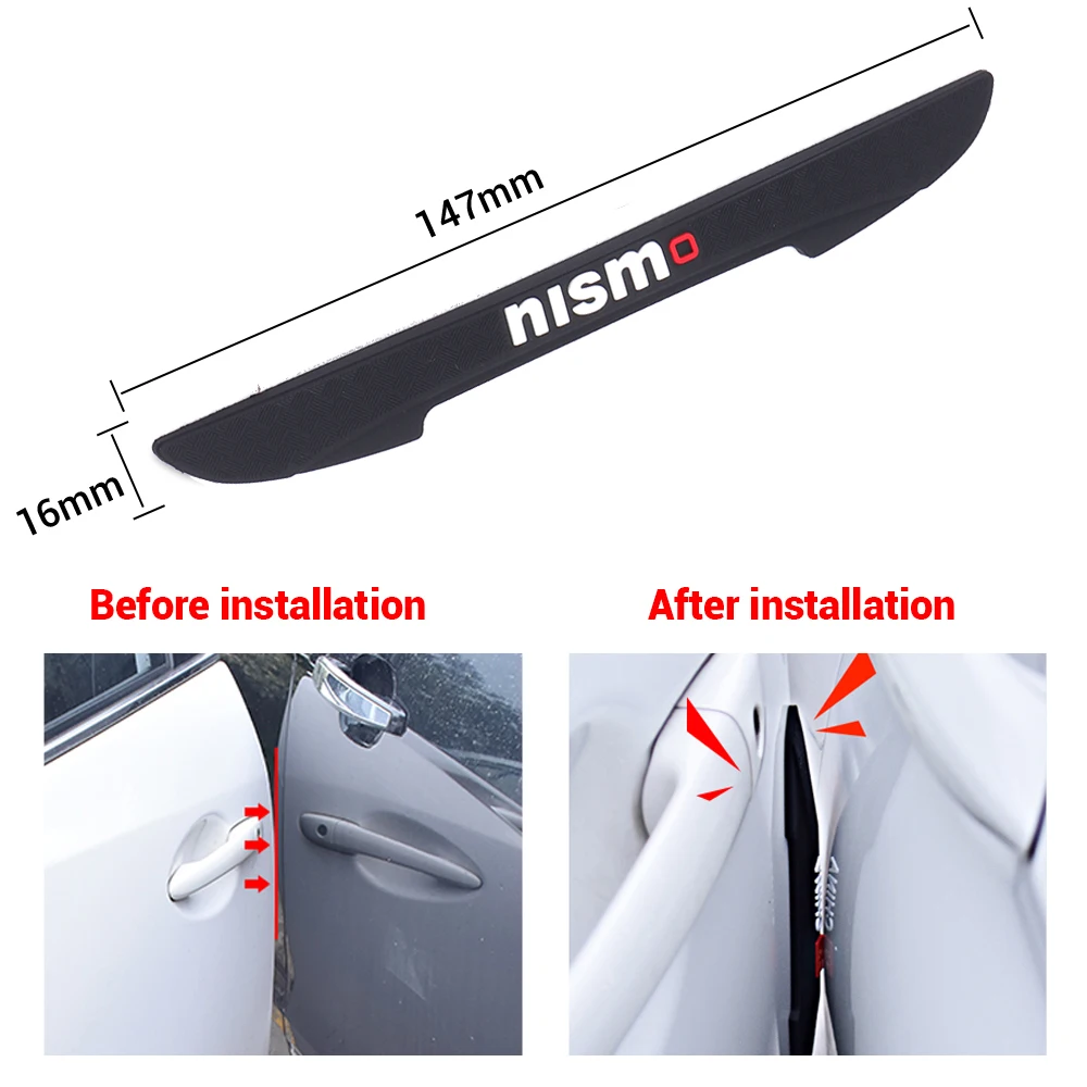 Car Door Anti-Collision Scratch Strip Rearview Mirror Stickers Auto Accessories For Nissan Nismo Espace Laguna Qashqai Altima