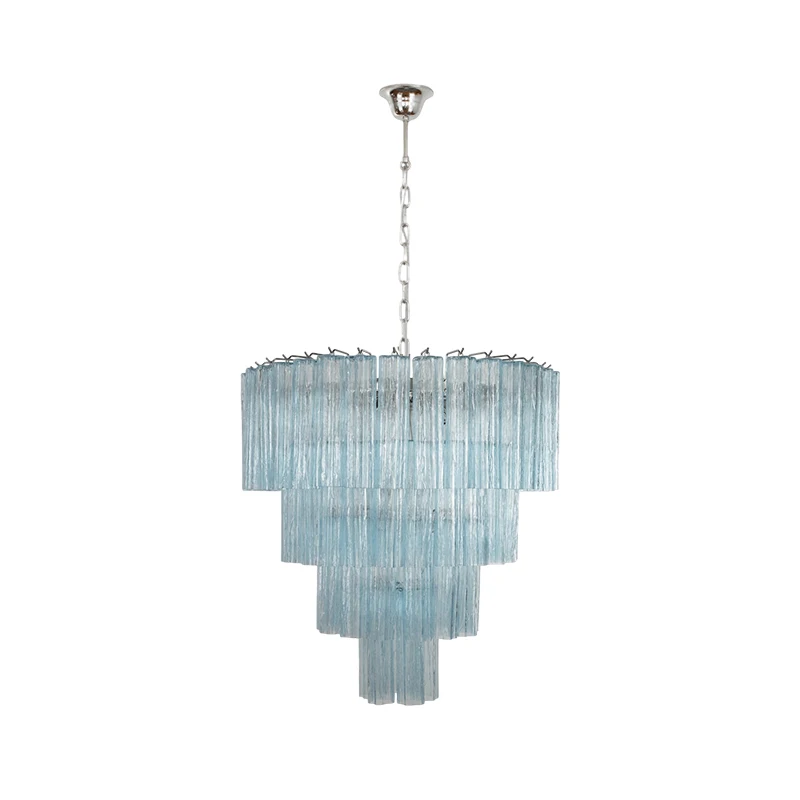 2026 New Trend French Design Pink White Glass Art Chandelier Lighting Hanging Lamps Suspension Luminaire Lampen For Living Room