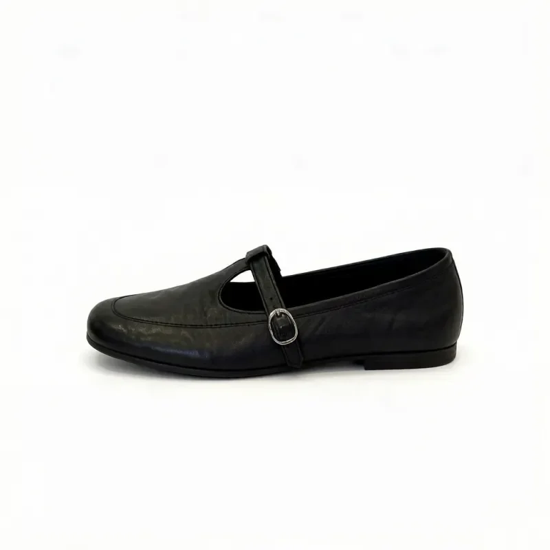 Women's British Style Mary Jane Shoes, Retro Round Toe T-Strap Flats, Comfortable Soft Sole Casual Commuter Daily Wear Shoes.