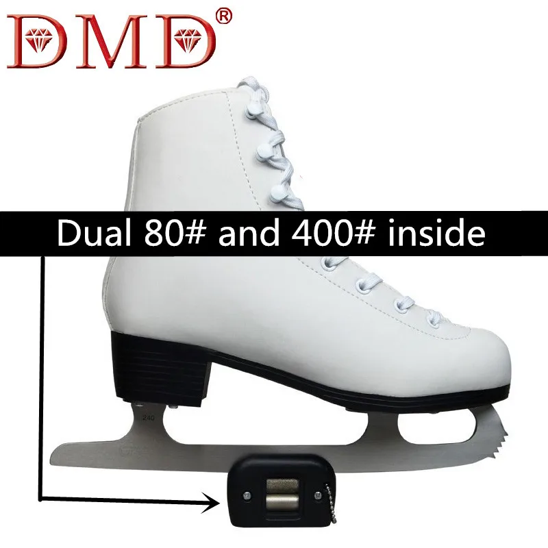 Schlittschuhe, Klingenschärfer, Skischuhe, Schleifstein, Skate, Schleifstein, Diamant, handgehalten, zum Schärfen von Skate, Skating-Werkzeug 80 #   400 #   Dual