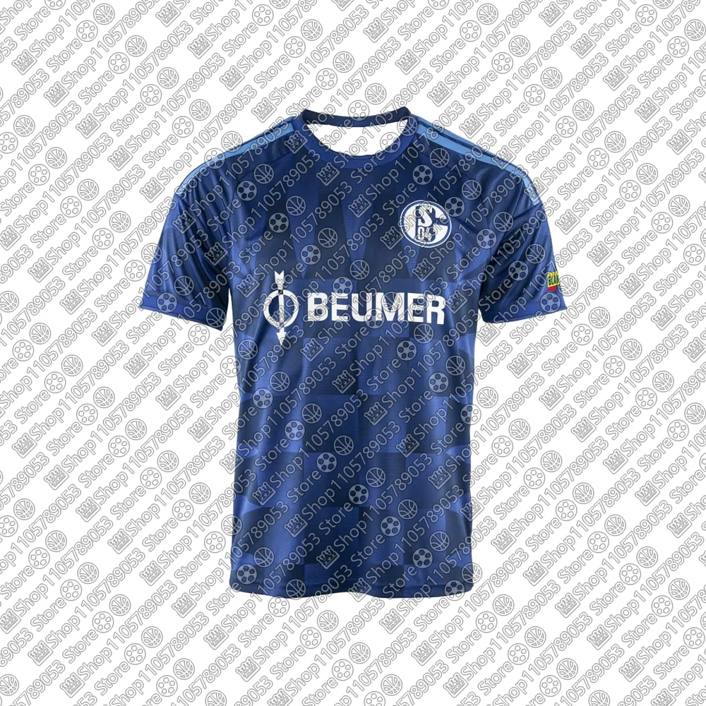 26-27 Herren Deutschland Fußball Unisex Match Training Schnelltrocknend Atmungsaktiv Fußball Sport Erwachsenen Trikot S-Schalke 04 Heim Drittes Trikot