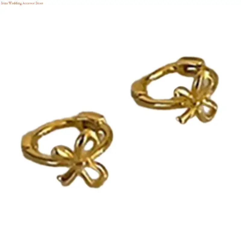 G92D Trendy Butterfly Knot Earrings Bowknot Ear Rings Y2K Minimalist Accessory