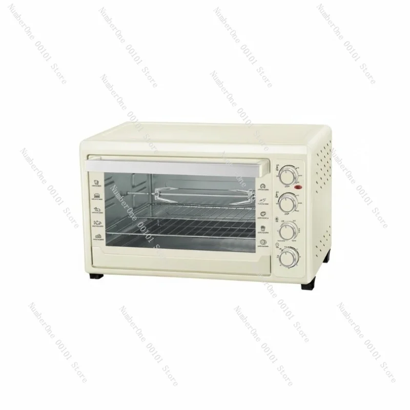 Four à convection électrique 60L avec rôtissoire, machine à cuire et à rôtir avec contrôle indépendant des températures supérieure et inférieure, idéal pour la cuisine domestique, cadeau parfait