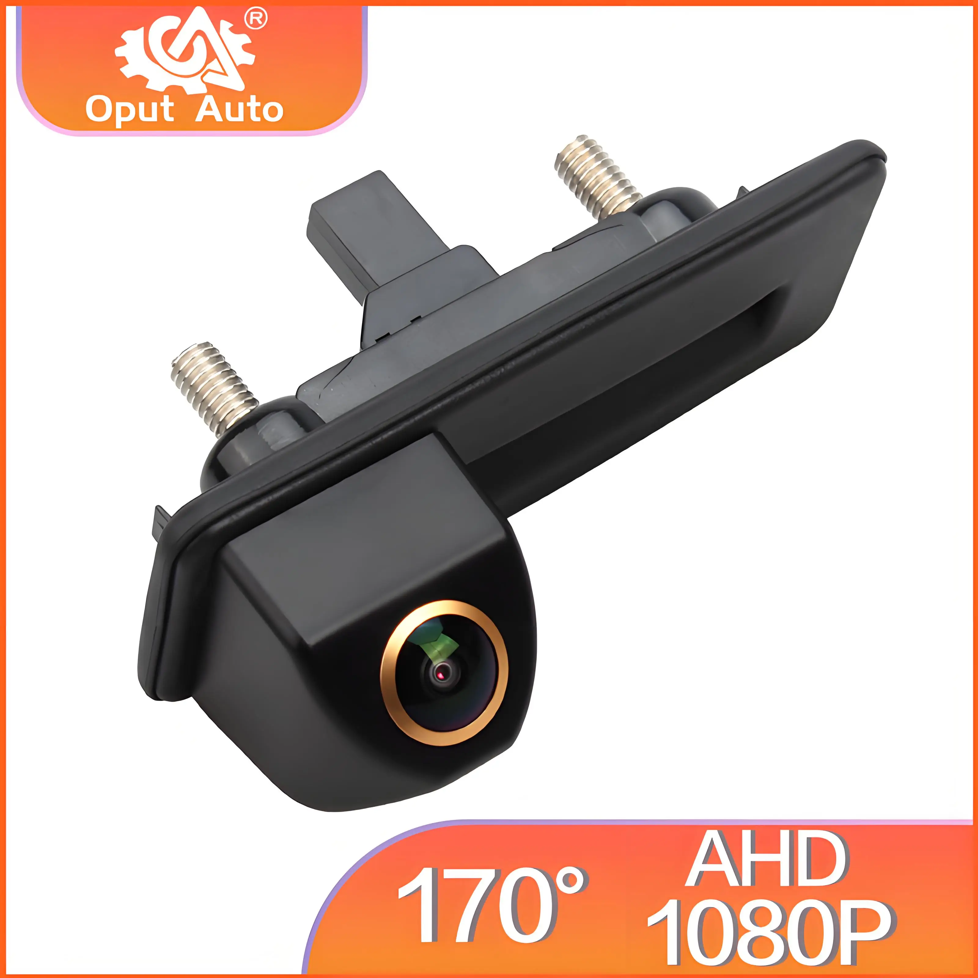 170° CCD AHD 1080P Car Rear View Trunk Handle Camera For VW Skoda Octavia 2 3 A5 Fabio Yeti Superb Roomster Audi A1 A3 2010-2015