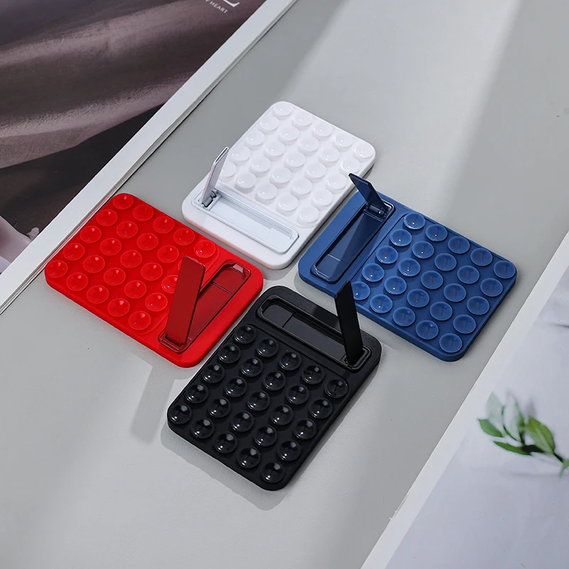 Silikon-Saugnapf-Handyhalter, stark klebender Desktop-Ständer für iPhone 14, 15, 16, Samsung-Griff, Halterung der Glas-Wandhalterung – Detail 2