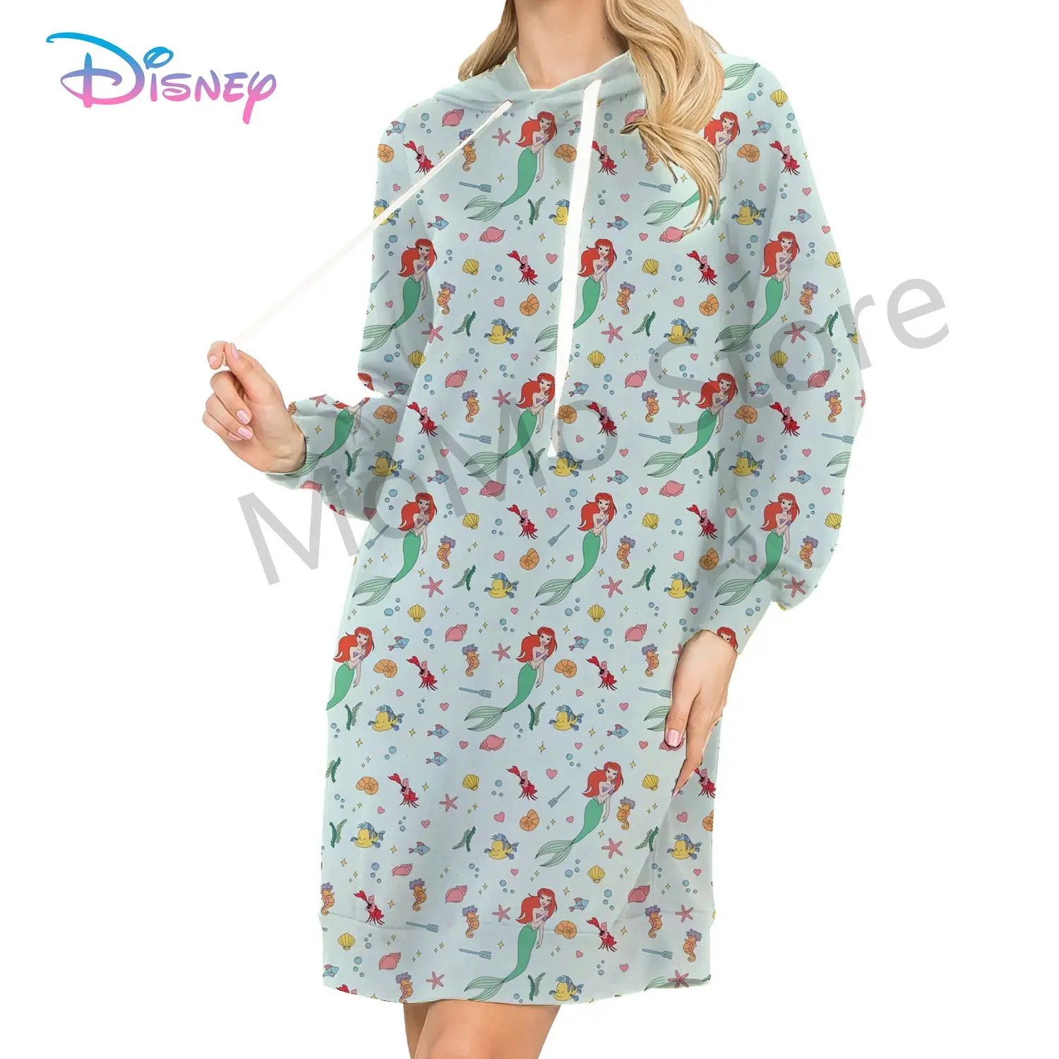 

Disney Princess Women's Hoodies Dress Lovely Pullover Streetwear Y2k Long Sleeve Kawaii Clothes S-3XL Leisure Ladies Fashion New