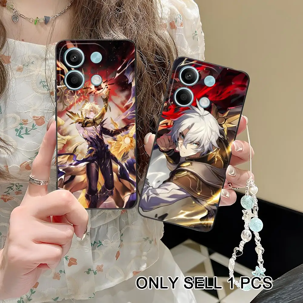 

HSR Phainon Phone Case for POCO F8 F7 F6 F5 F4 F3 F2 Pro GT C75 C71 C65 C61 C40 Pro Ultra Soft TPU Shockproof Cover