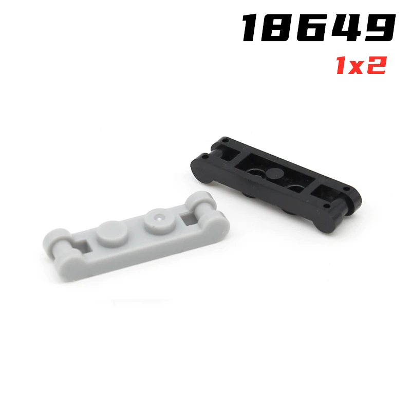Rainbow Pig MOC Particles 18649 Plate 1 x 2 with Bar Handles on Ends Building Blocks Parts DIY Educational Tech Parts Toys