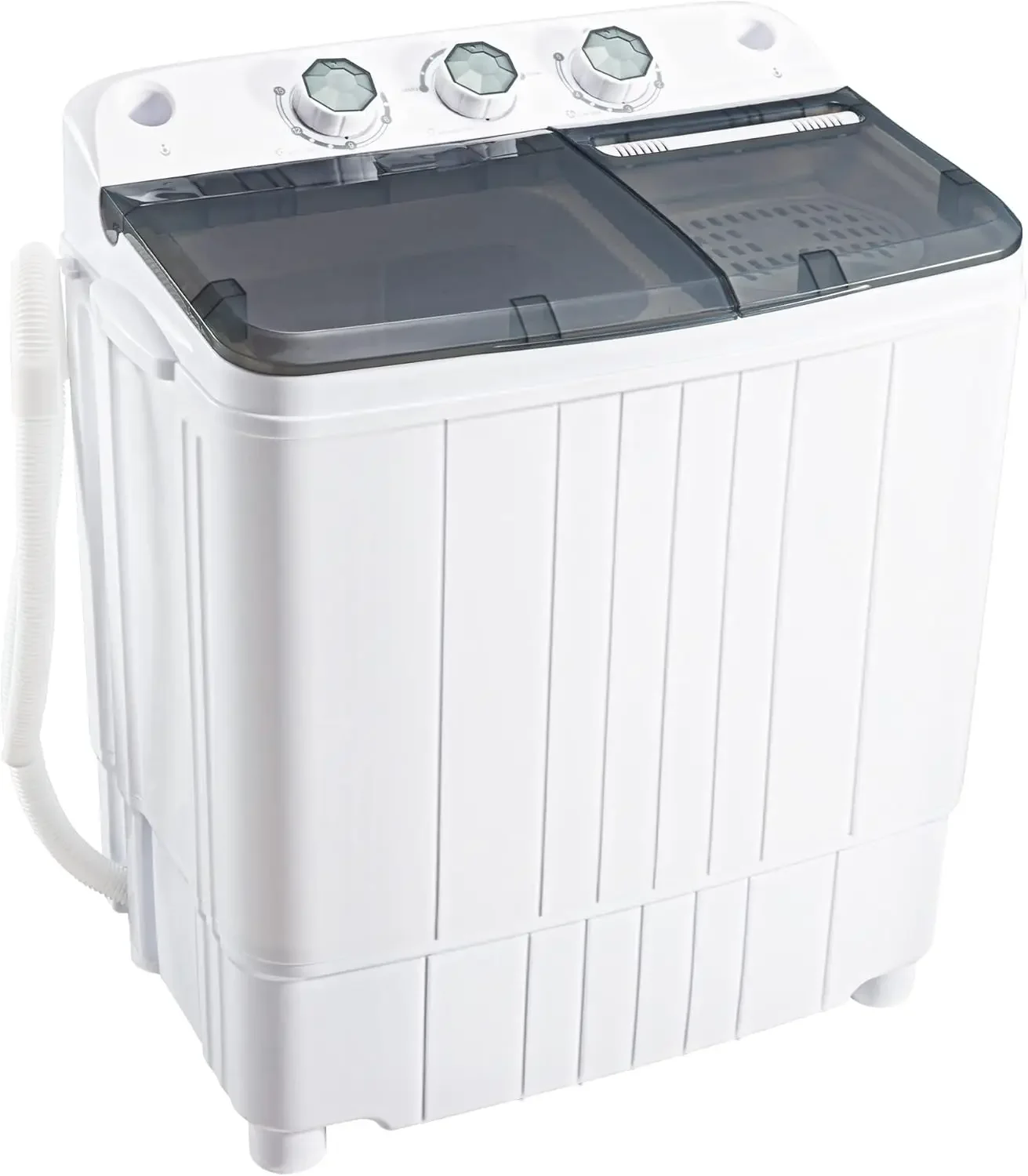 Portable Washer Machine 17.6LBS Capacity Mini Washing Machine 2 in 1 Compact Washer and Dryer Combo Twin Tub Laundry Washer(11LB