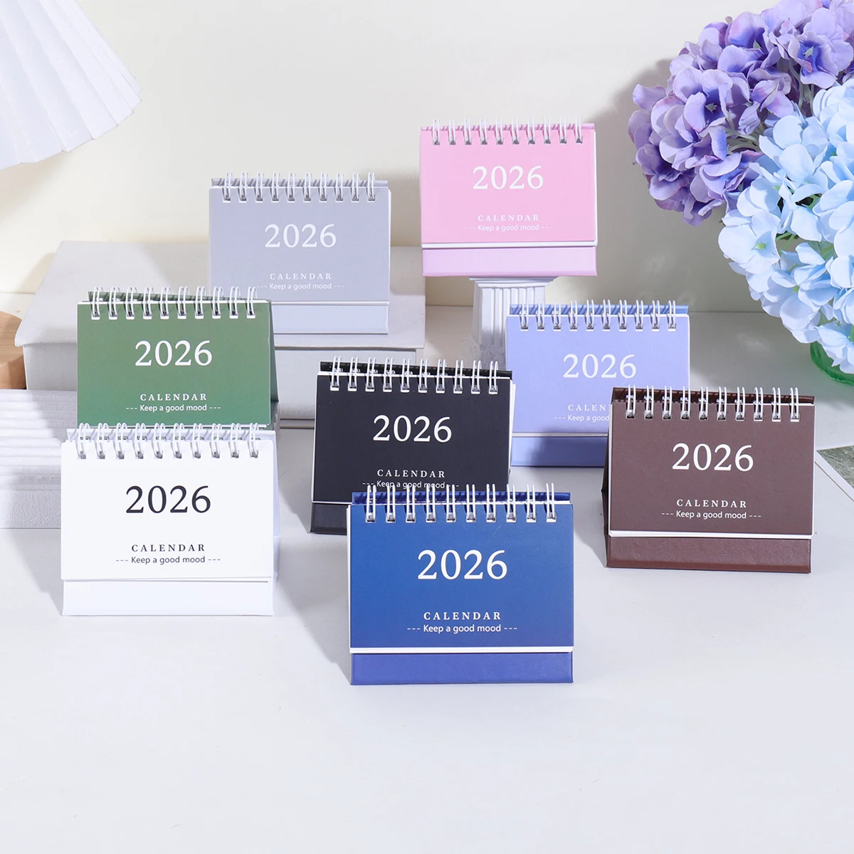 

1pc 2026 Desktop Monthly Desk Calendar, Portable Foldable, School Classroom & Office Desktop Decoration, Home Essential