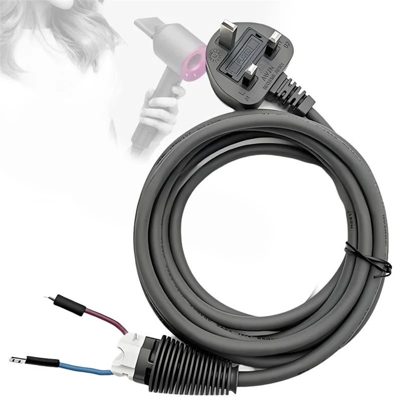 Câble de remplacement pour sèche-cheveux Dyson HS01/HS05, cordon d'alimentation pour tige de cheveux, câble de chargeur AC, prise ue-A77G