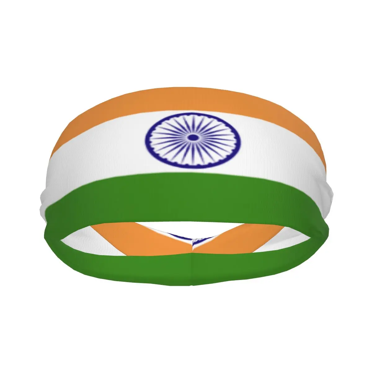 

India Bharat Flag Elastic Hair Band Yoga Headband Makeup Hair Hoop Headwrap