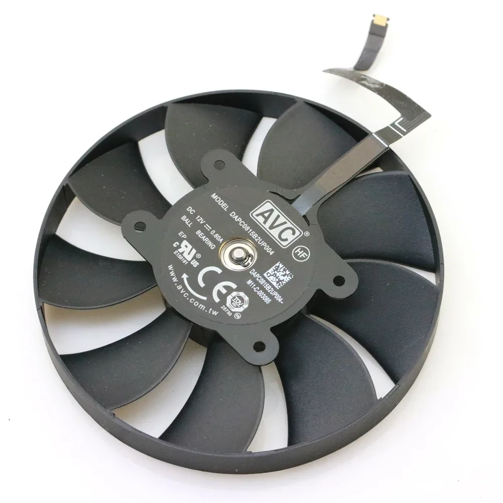 DAPC0815B2UP005 DAPC0815B2UP004 85mm 12V 0.6AMP For NVIDIA GeForce RTX3070 Graphics Video Card VGA Fan